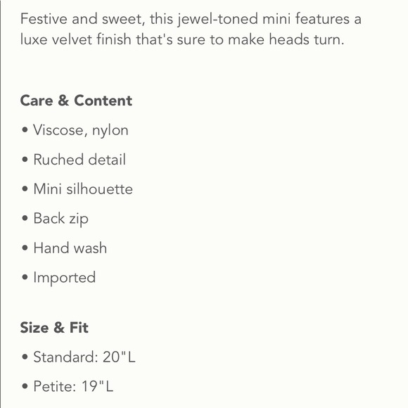 ✨ Anthropologie Montie Velvet Mini Skirt - Picture 4 of 4